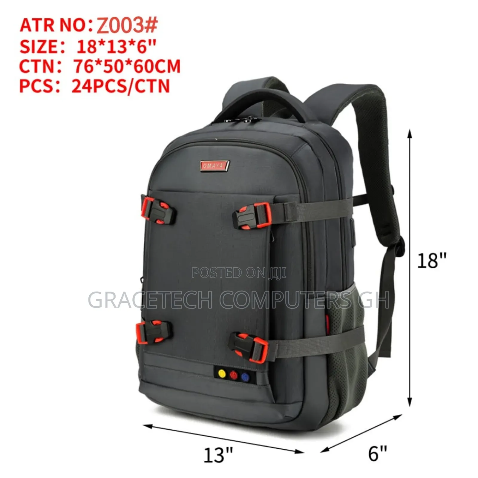 Omaya School/Laptop Bags With Usb/Type-C Port