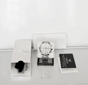Silver Tone Quartz Watch for Men