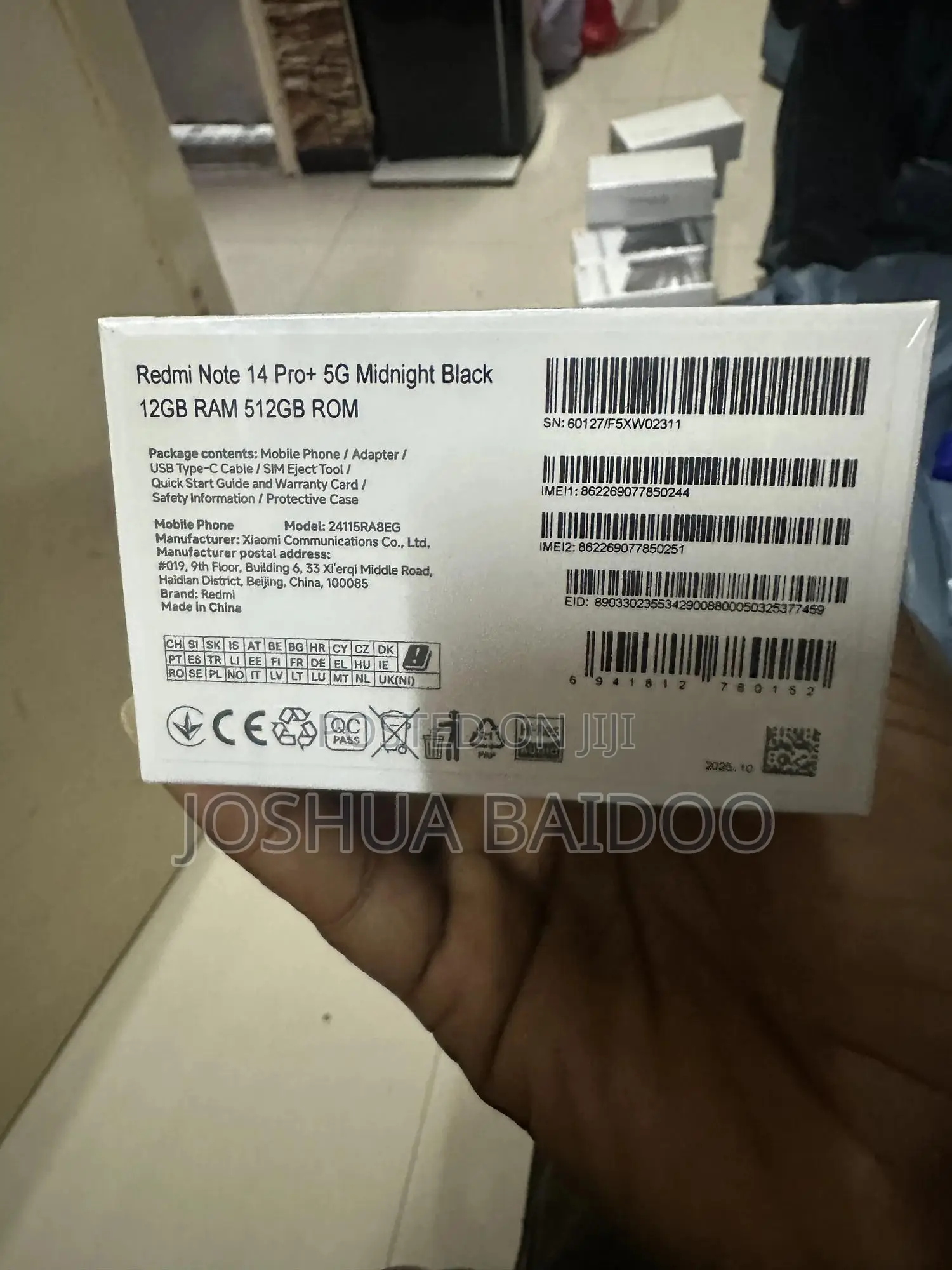 New Xiaomi Redmi Note 14 Pro+ 5G 512 GB Red