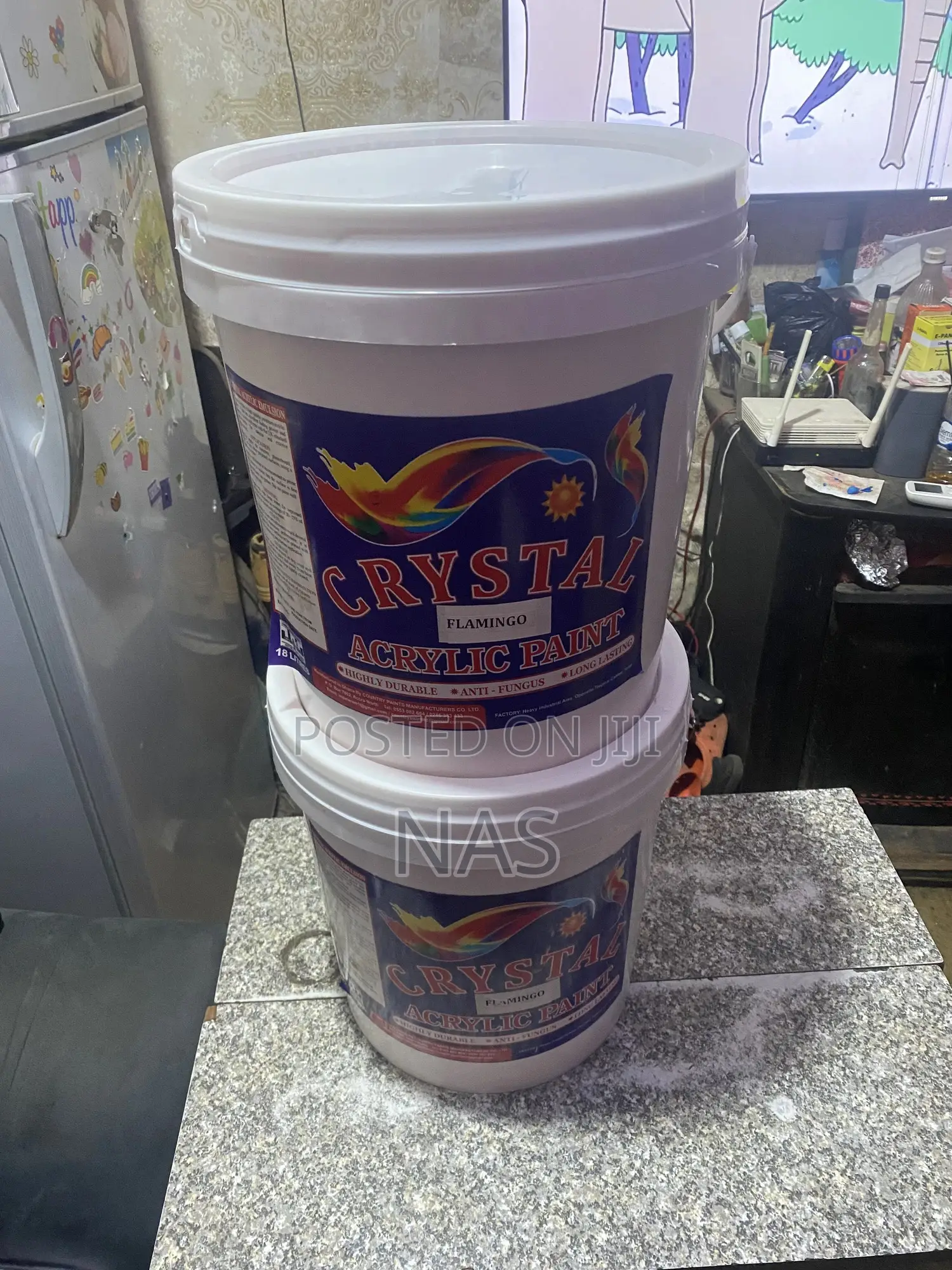 Crystal Acrylic Paints .Anti Fungal Long Lasting.