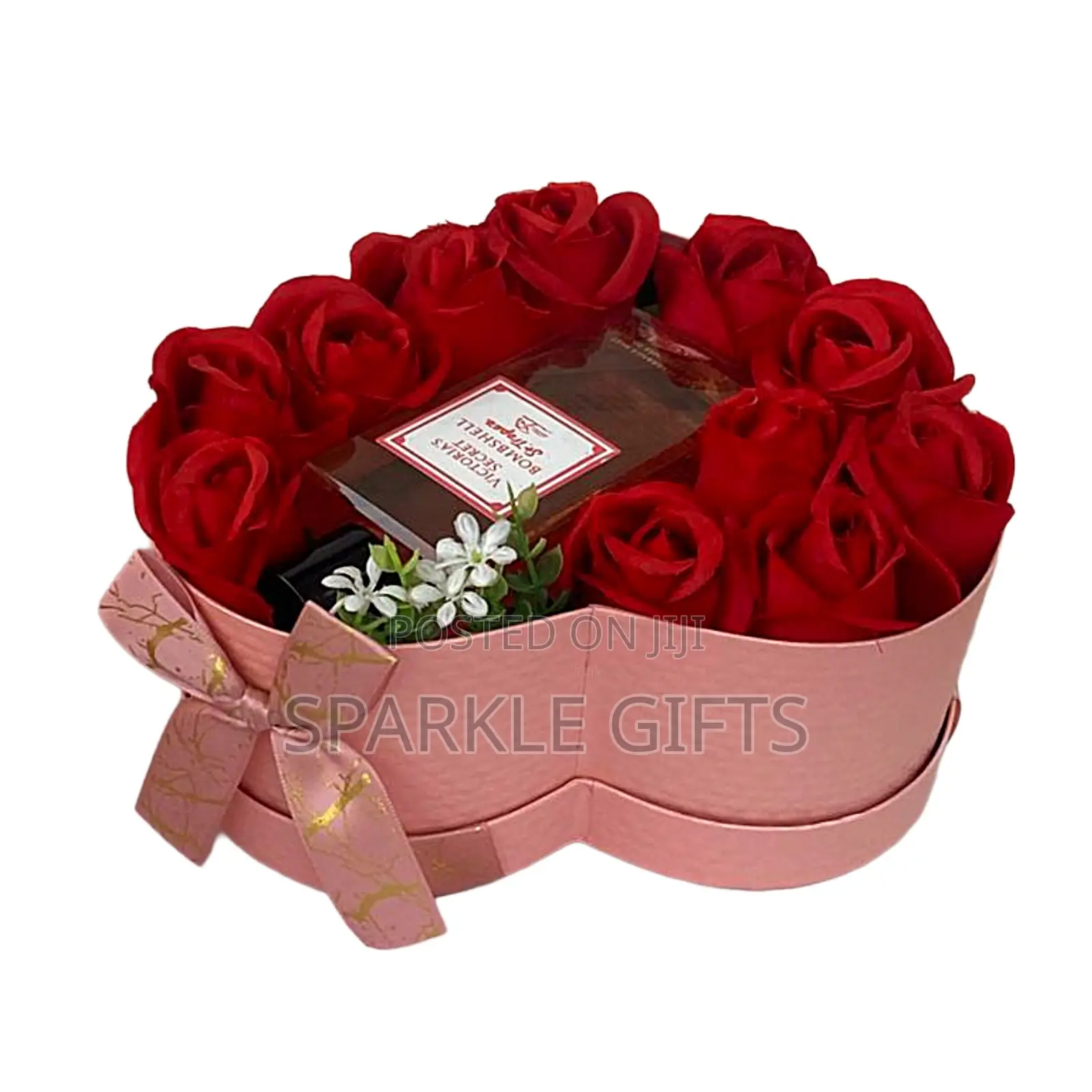Elegant Rose Bouquet With Seductive Victoria's Secret Perfume