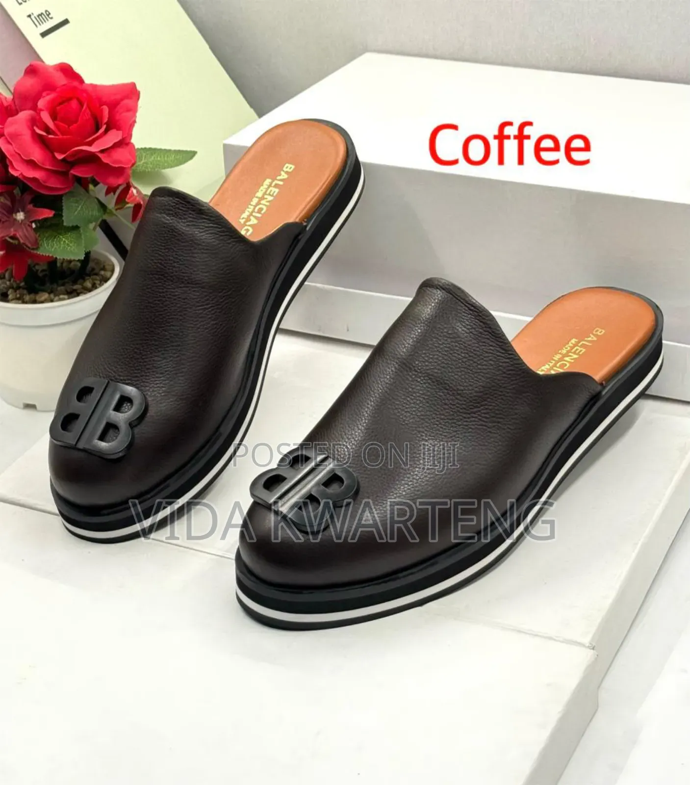 Classic Balenciaga Coffee Brown Half Shoe