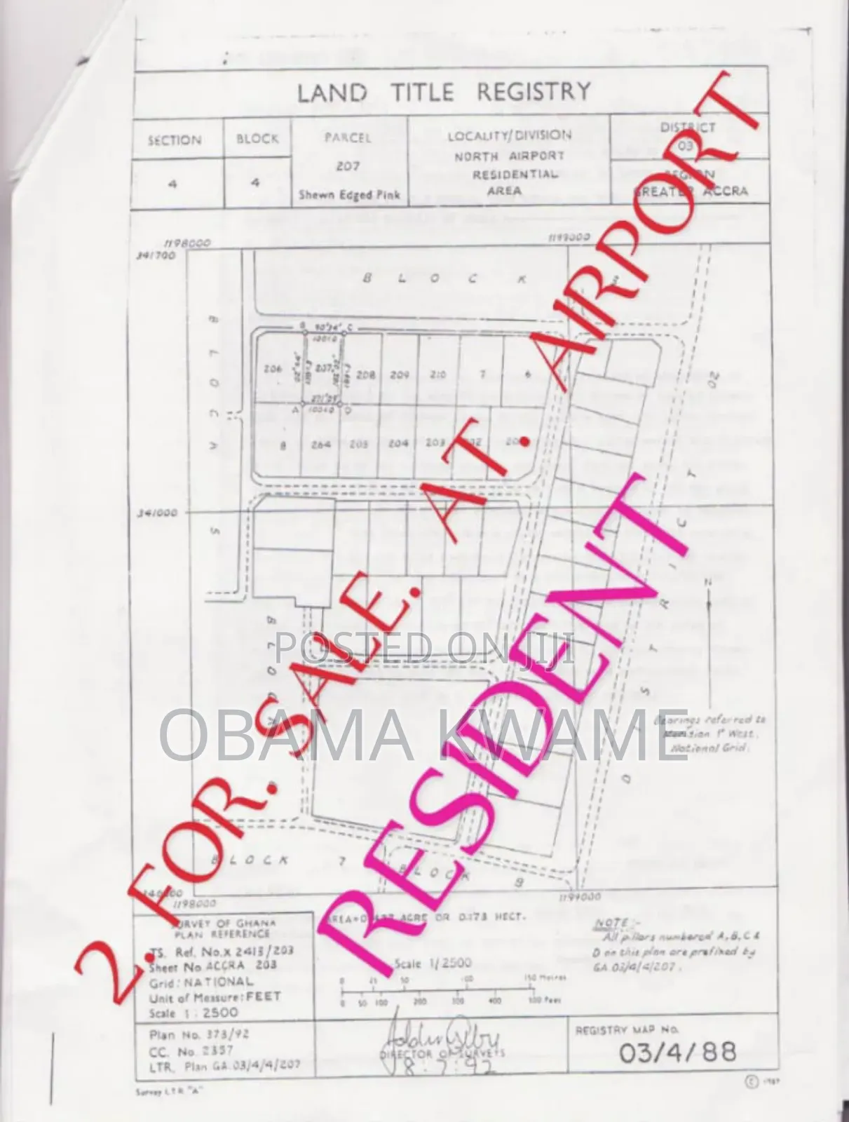 One Plot of Land for Sale at Airport