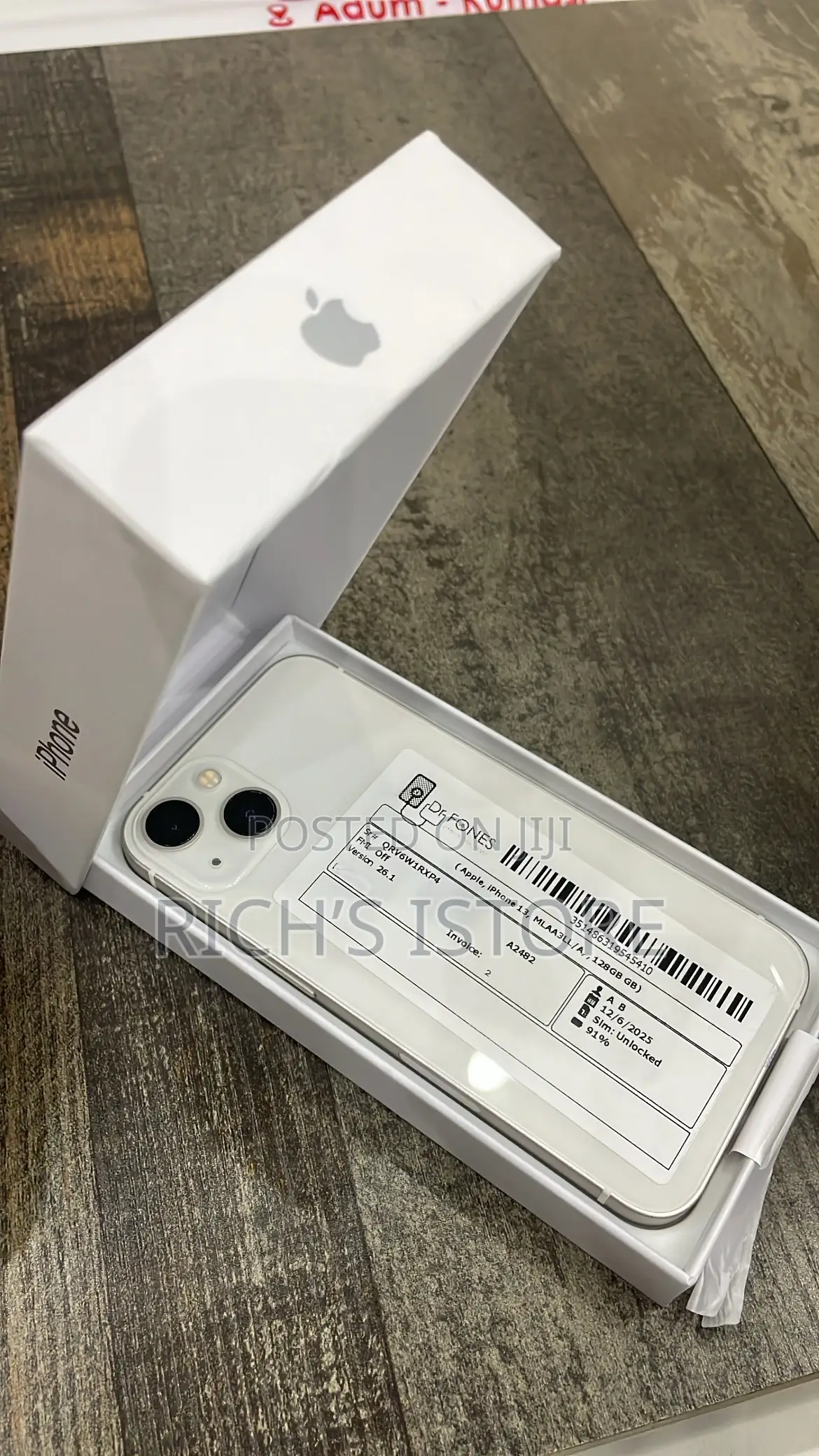 New Apple iPhone 13 128 GB White