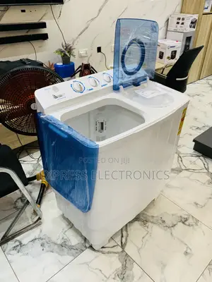 Ultra Modern Sleek White Wm Topload Twintub Semi Automatic 13kg