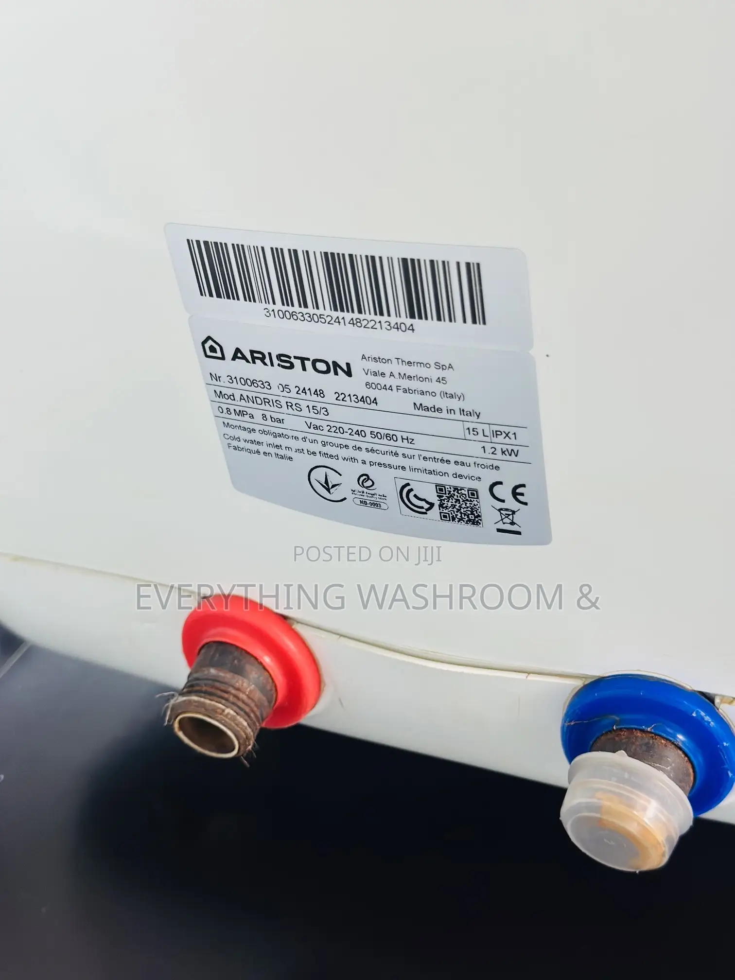 Ariston Water Heater 15 Litres_ Water Heater 15 Litres