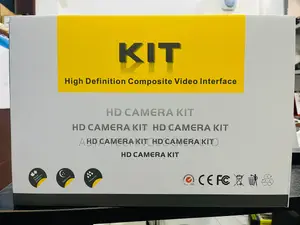 CCTV Camera 4 Channel Complete Kit With Wires Cables Plug Play