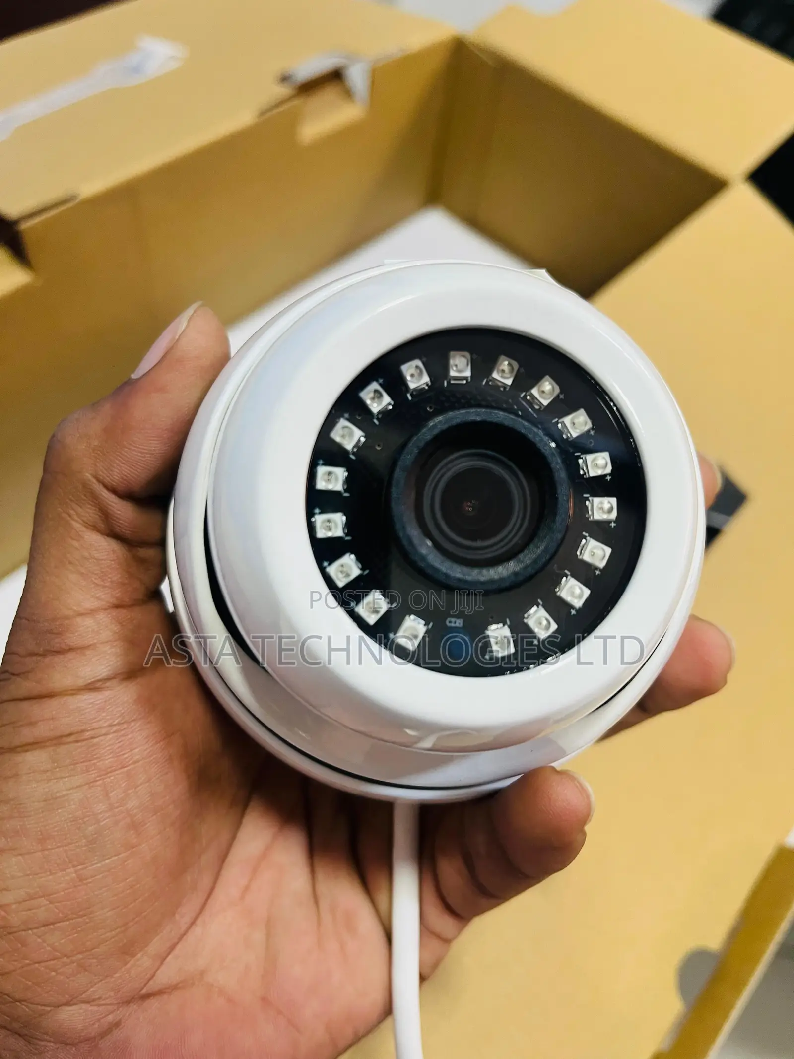 CCTV Camera 4 Channel Complete Kit With Wires Cables Plug Play