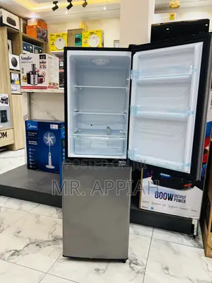 Sleek Nasco-D2-20fl Double Door Electric Refrigerator(Dark Gray) 