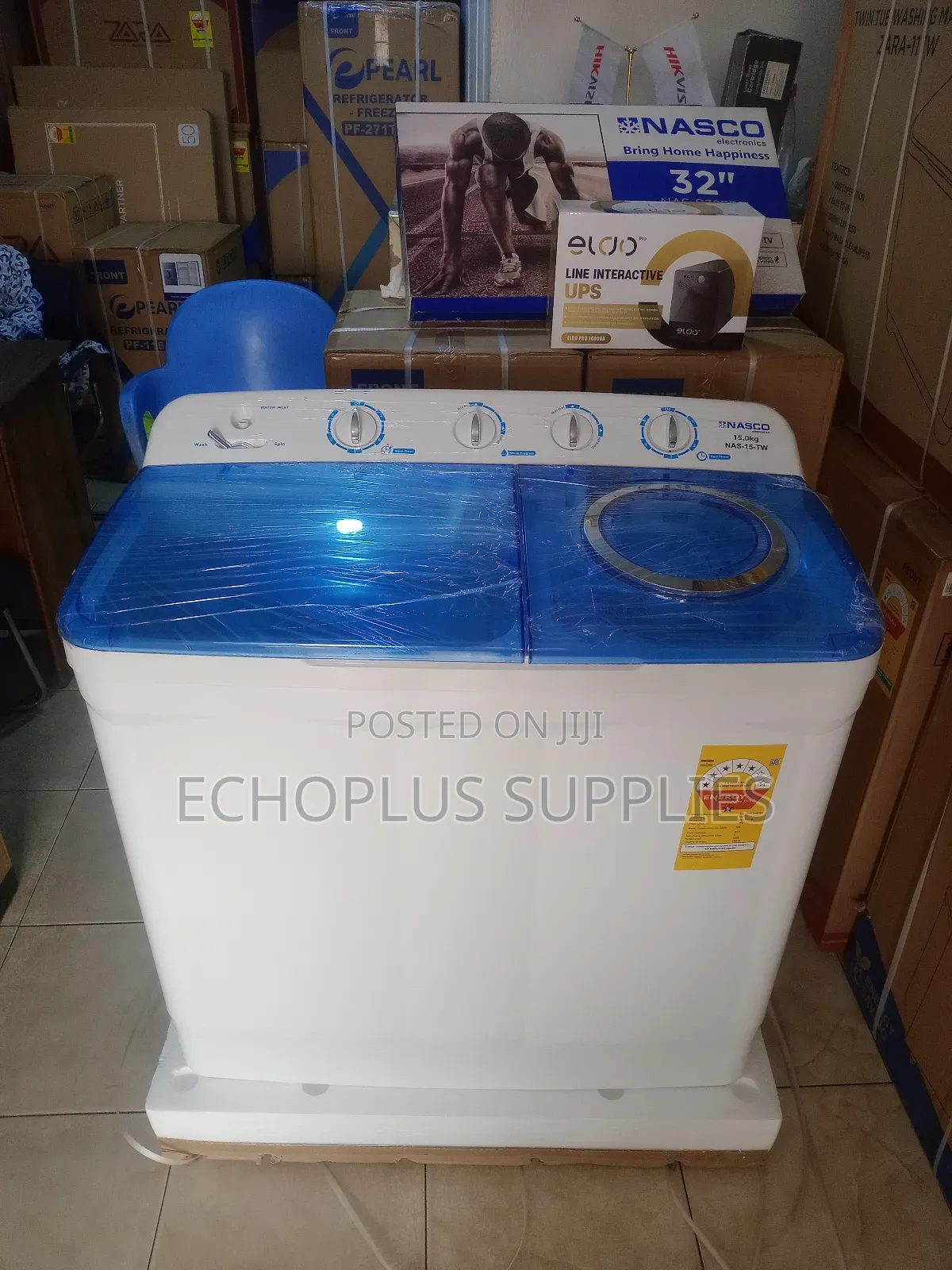 Nasco 15kg Washing Machine/Twin Tub/Wash and Spin