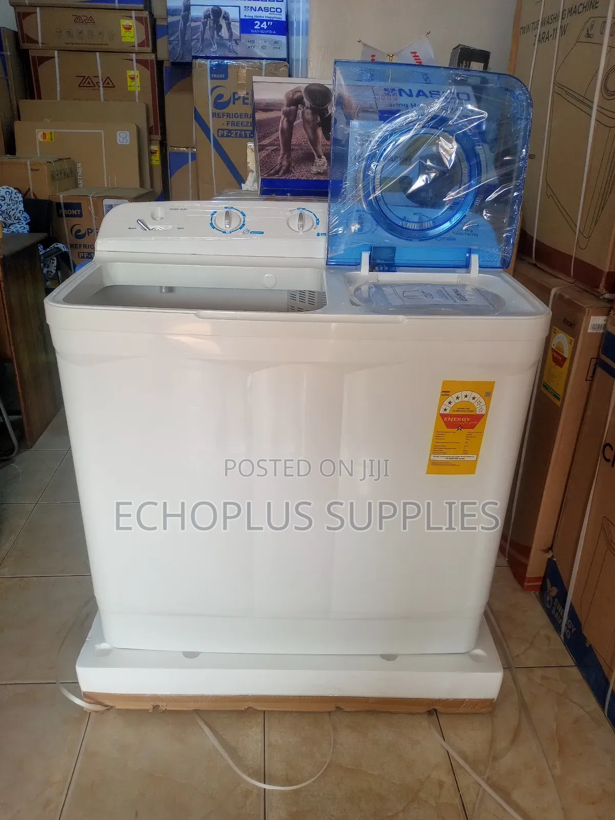 Nasco 15kg Washing Machine/Twin Tub/Wash and Spin