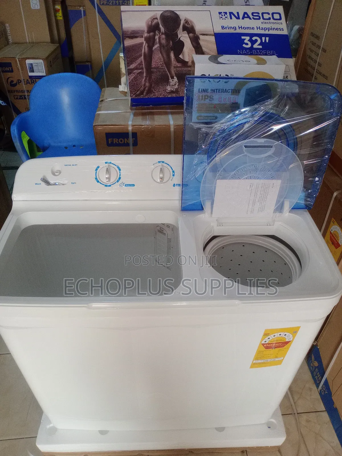 Nasco 15kg Washing Machine/Twin Tub/Wash and Spin