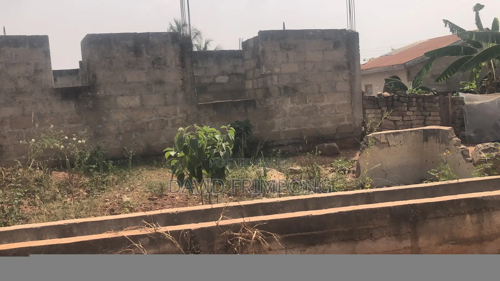 Half Plot 45 100 at Ejisu (Donaso), 2 Uncompleted Bedroom Apartment