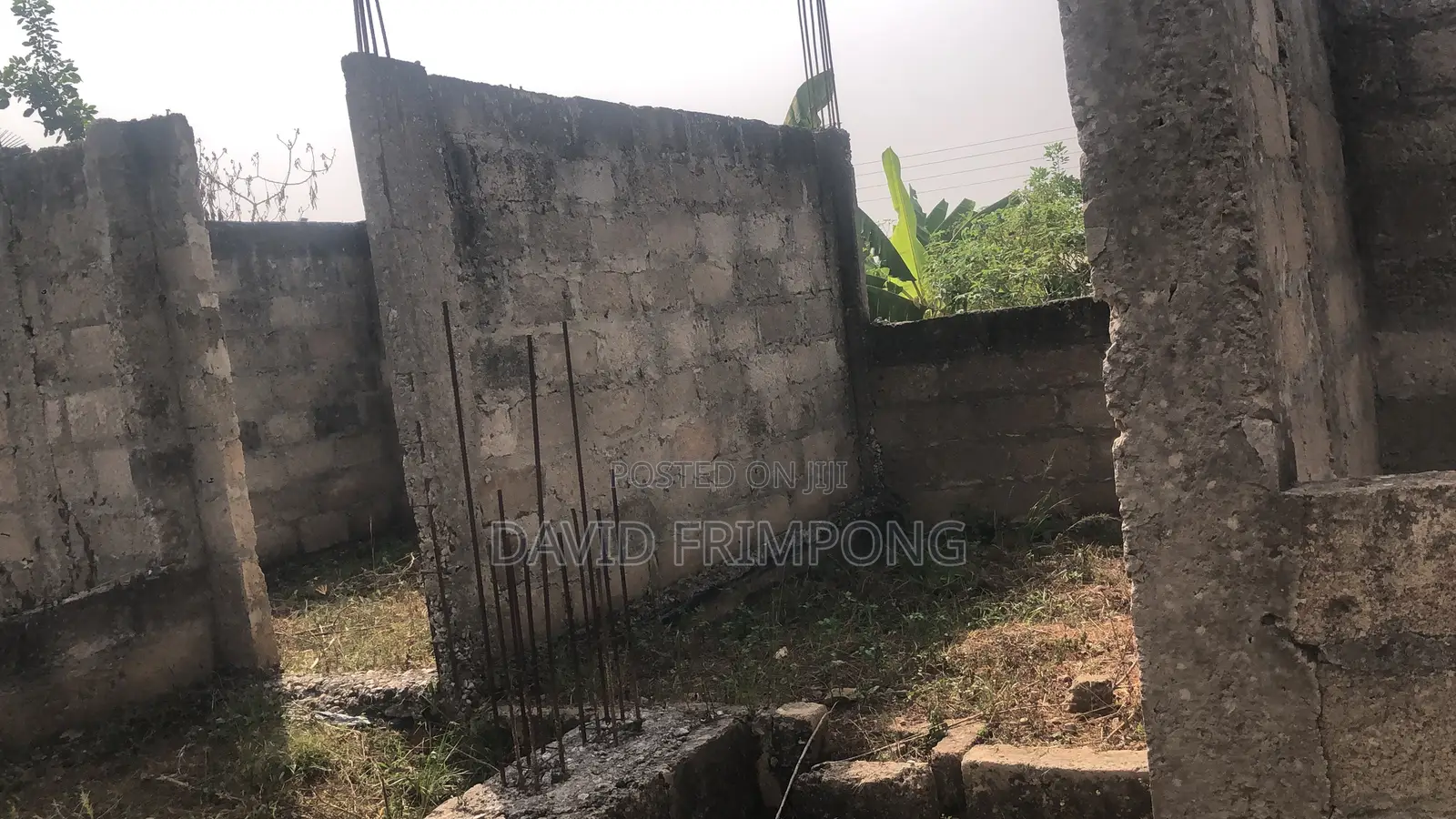 Half Plot 45 100 at Ejisu (Donaso), 2 Uncompleted Bedroom Apartment