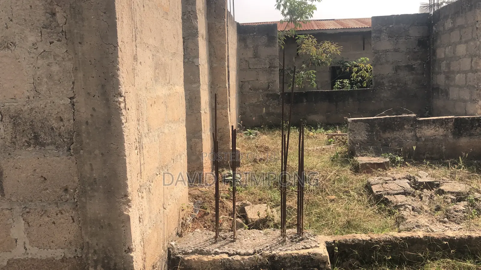 Half Plot 45 100 at Ejisu (Donaso), 2 Uncompleted Bedroom Apartment