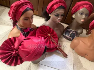 Bride's Maid Fan and Turban Combo
