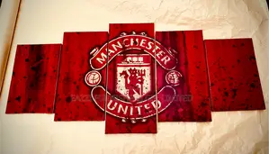 Manchester United Wall Arts 5 Panels Canvas Frames Man U