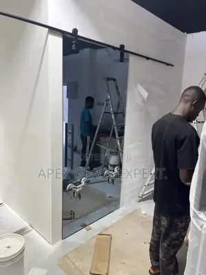 12mm Tempered Glass Door by Apexglassexpert