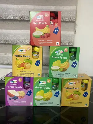 Lupilu Organic Red/Green/ Yellow Fruit Pouch