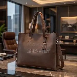 Elegant Structured Leather Tote Bag
