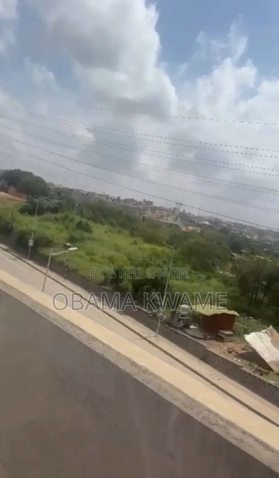 Roadside Titled 8.8 Acres of Land for Sale at Pokuase Interchange