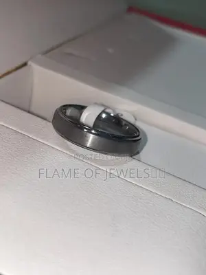 Dark Silver Wedding Ring -No Fade/Rust