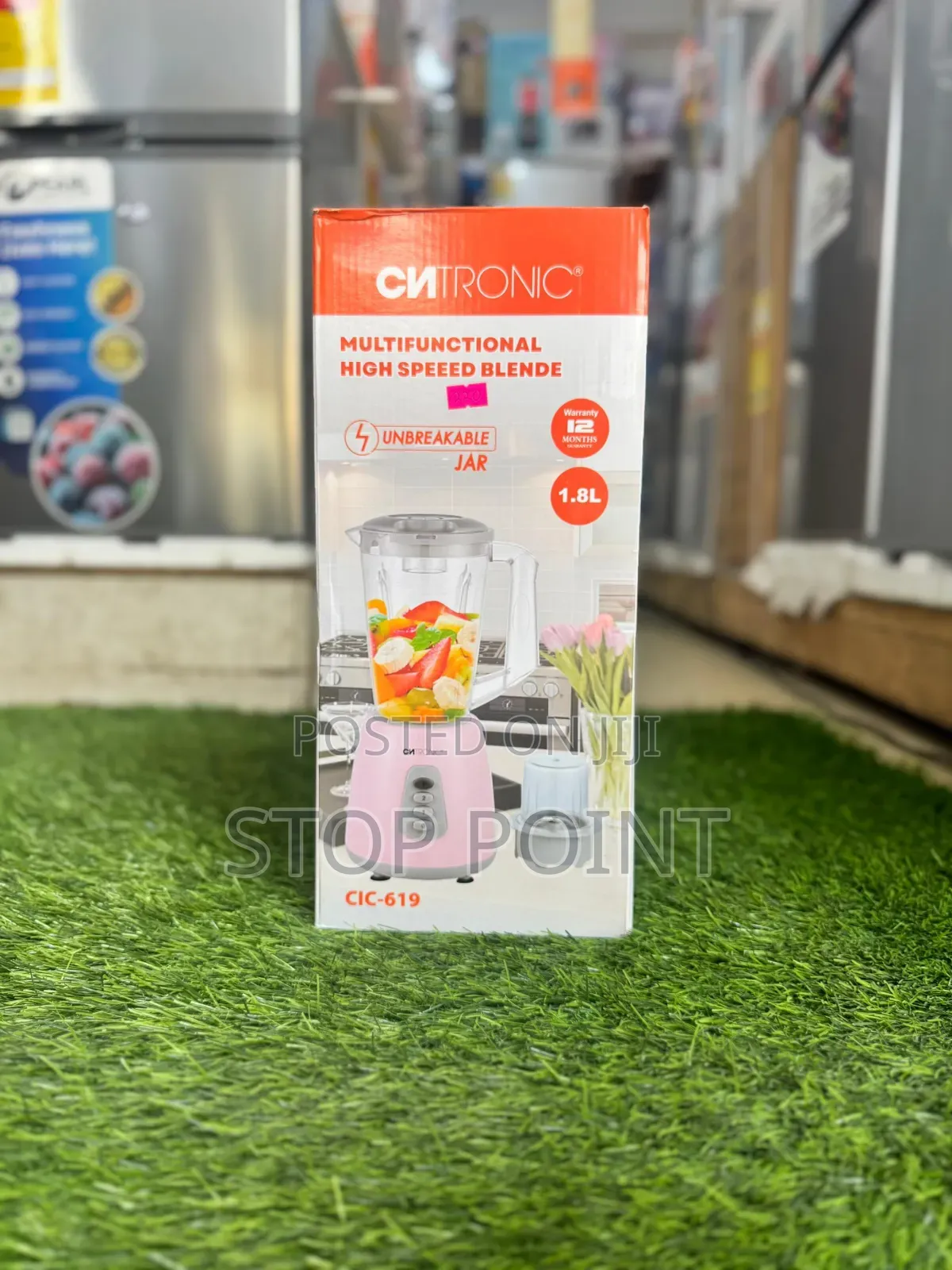 1.8ltr Unbreakable Blender + Grinder -Cntronic