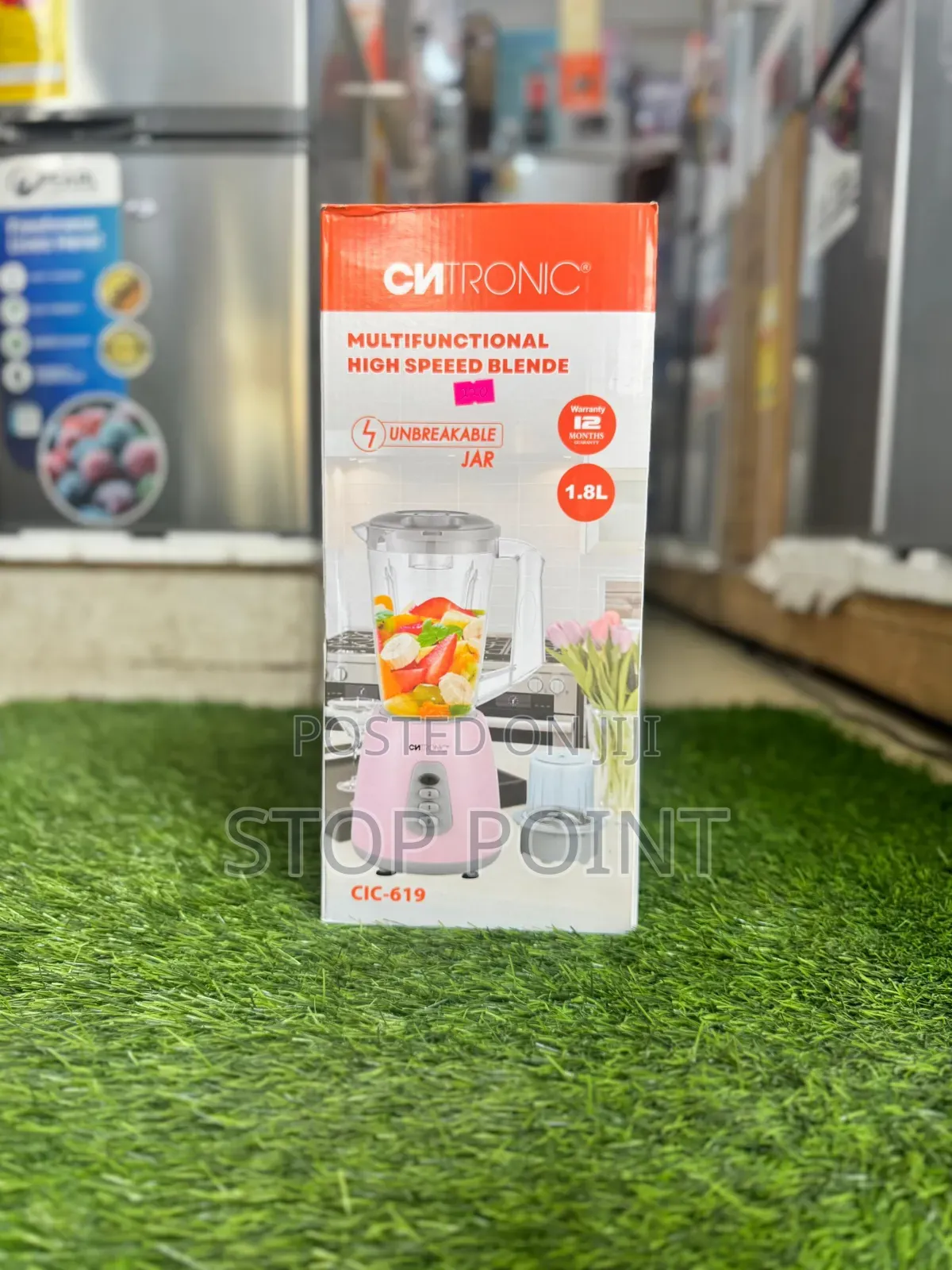 1.8ltr Unbreakable Blender + Grinder -Cntronic