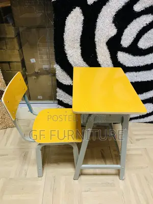 Sturdy Yellow Student Desk Chair Set(Wholesale)
