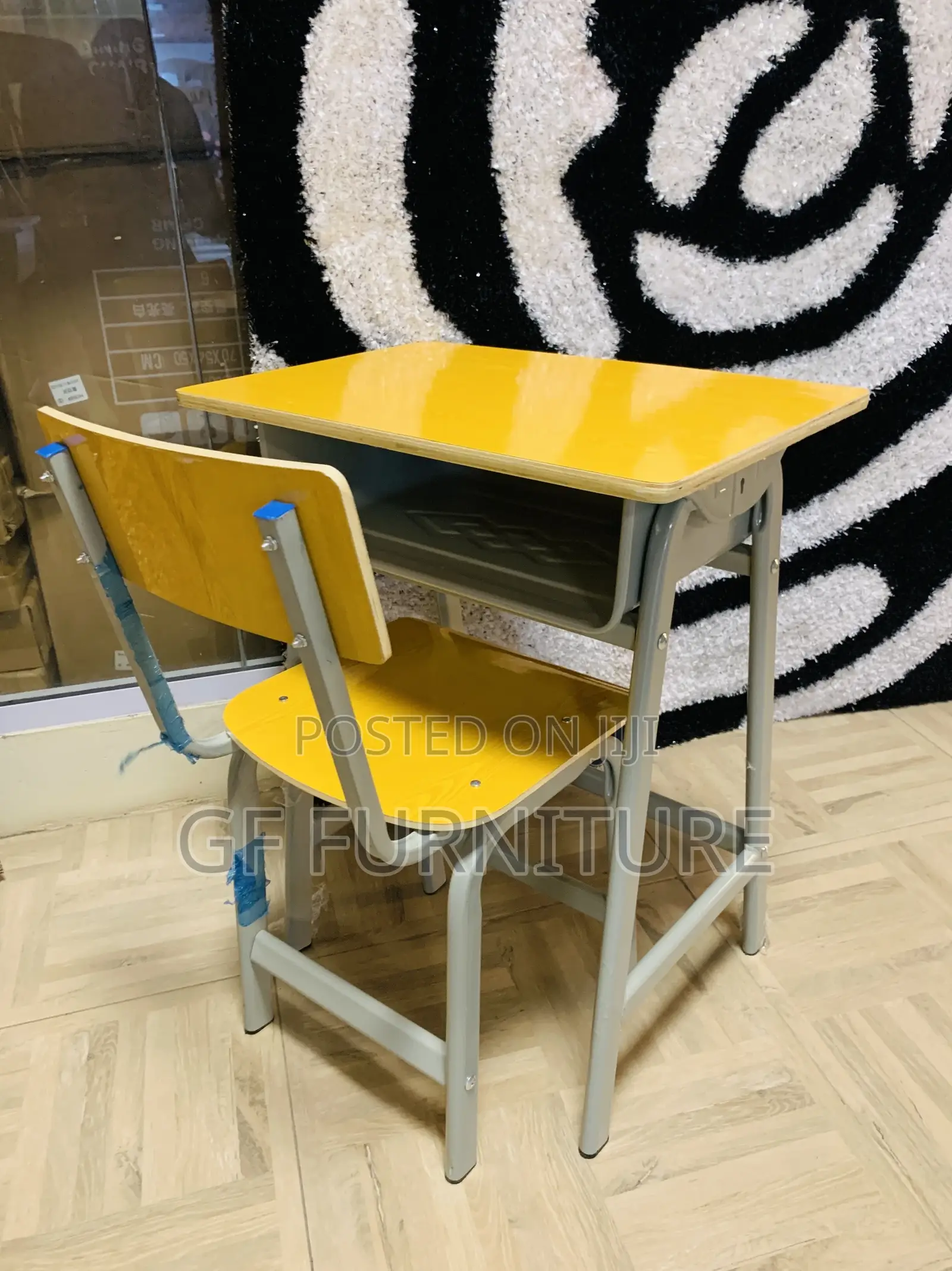 Sturdy Yellow Student Desk Chair Set(Wholesale)