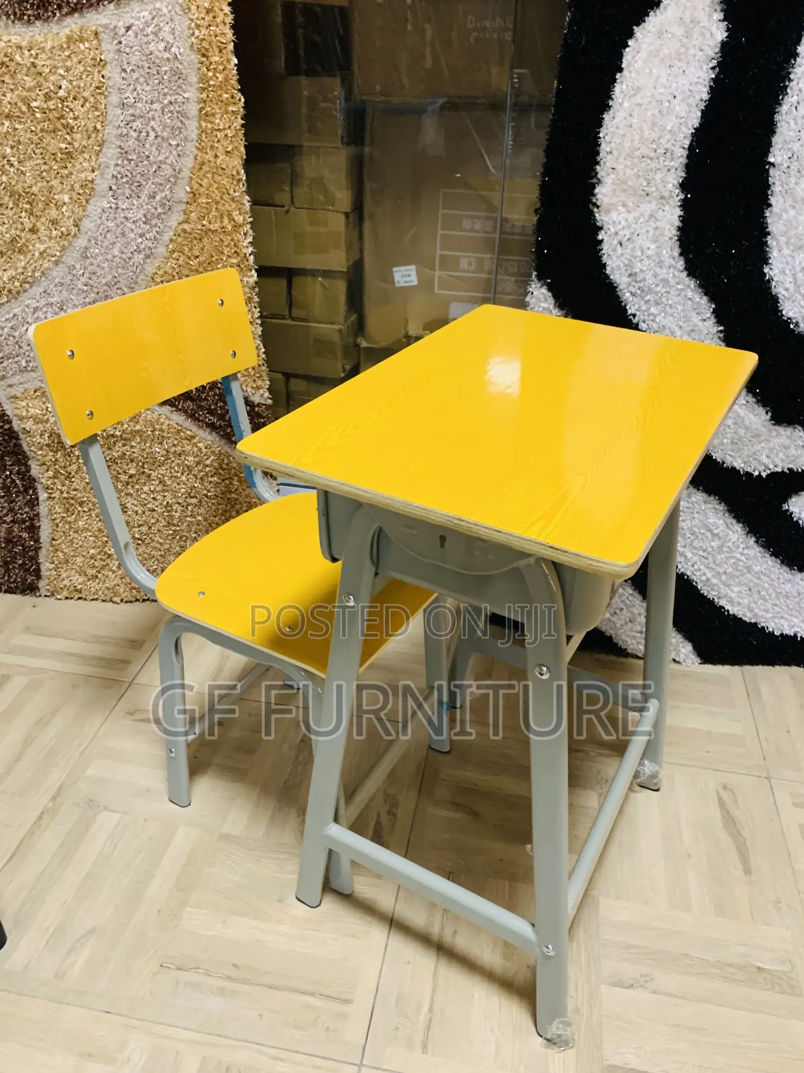 Sturdy Yellow Student Desk Chair Set(Wholesale)