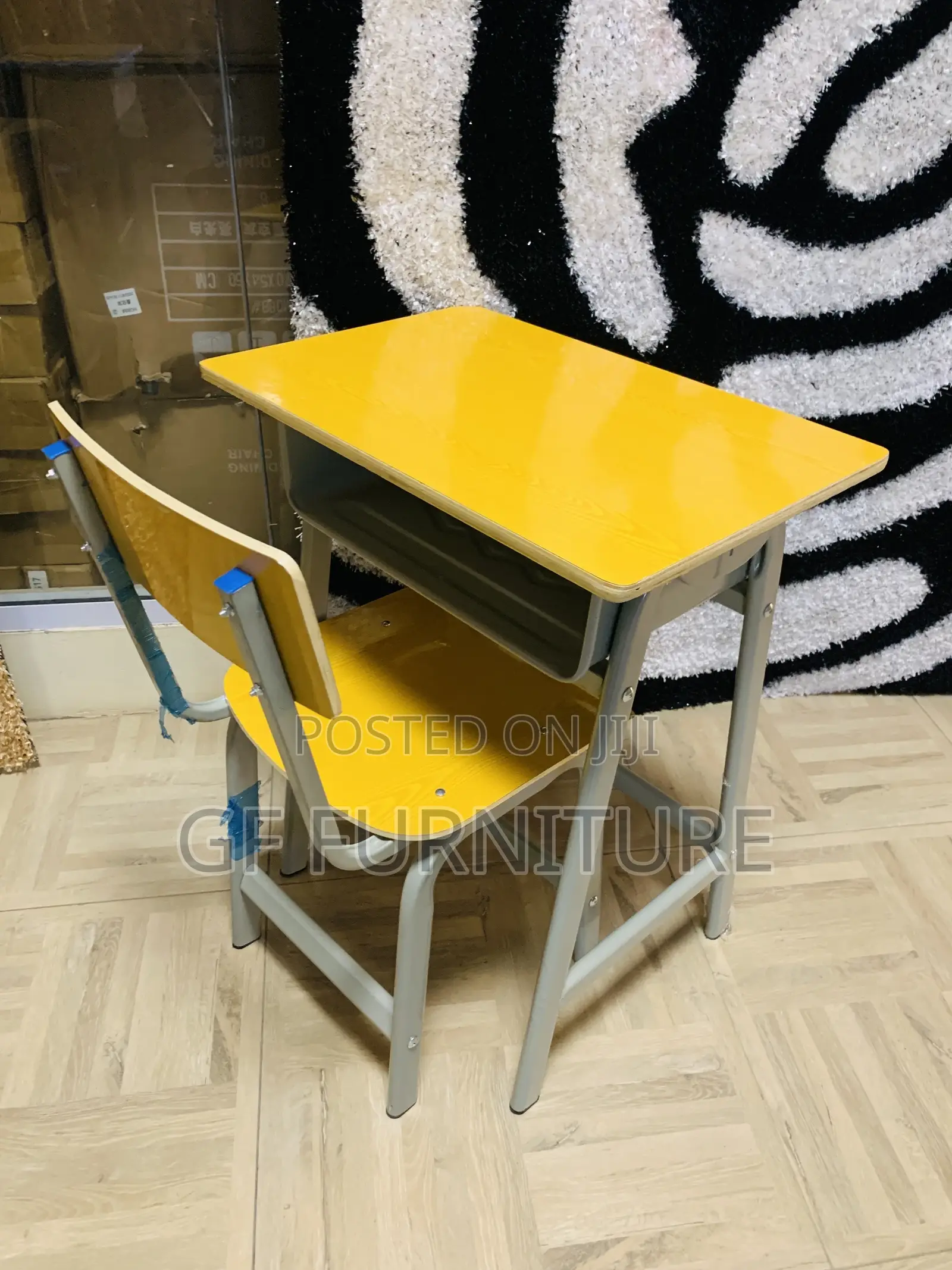 Sturdy Yellow Student Desk Chair Set(Wholesale)
