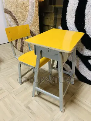 Sturdy Yellow Student Desk Chair Set(Wholesale)