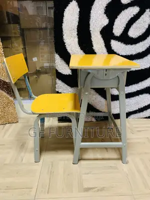 Sturdy Yellow Student Desk Chair Set(Wholesale)