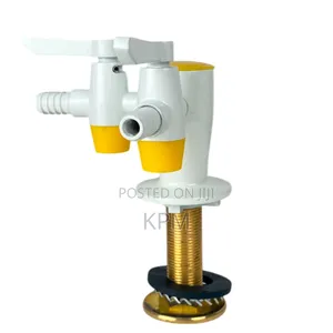 Solid Brass 2 - Way Bench-Mounted Chemical Faucet for Laboratory