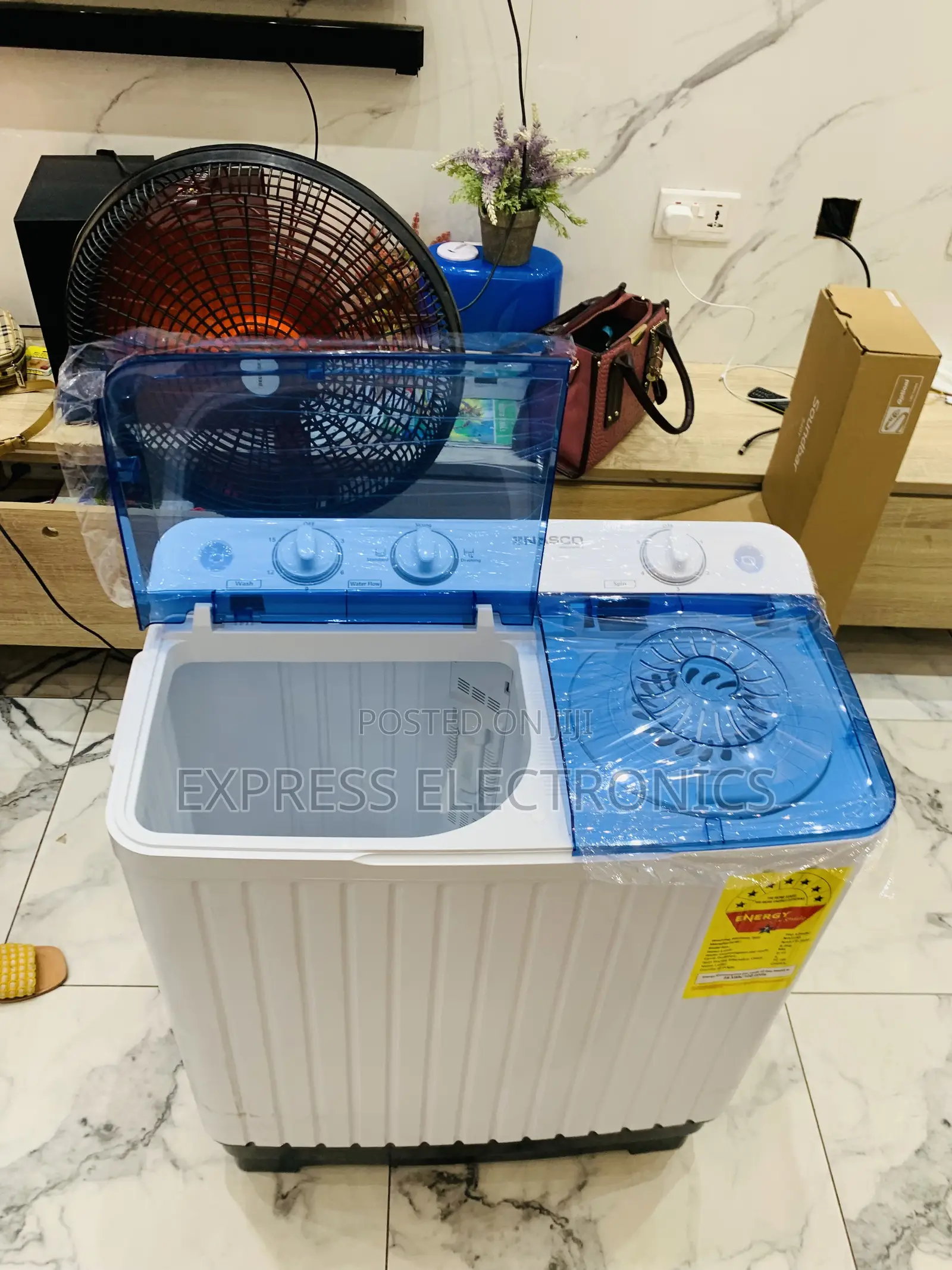 Ultra Sleek Nasco-8kg-Nastt-Js80 Nasco Washing Machine 8kg Semi Automa