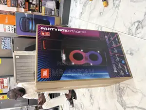 Original JBL-Partybox320-Bk Portable Bluetooth Speaker(Black) 