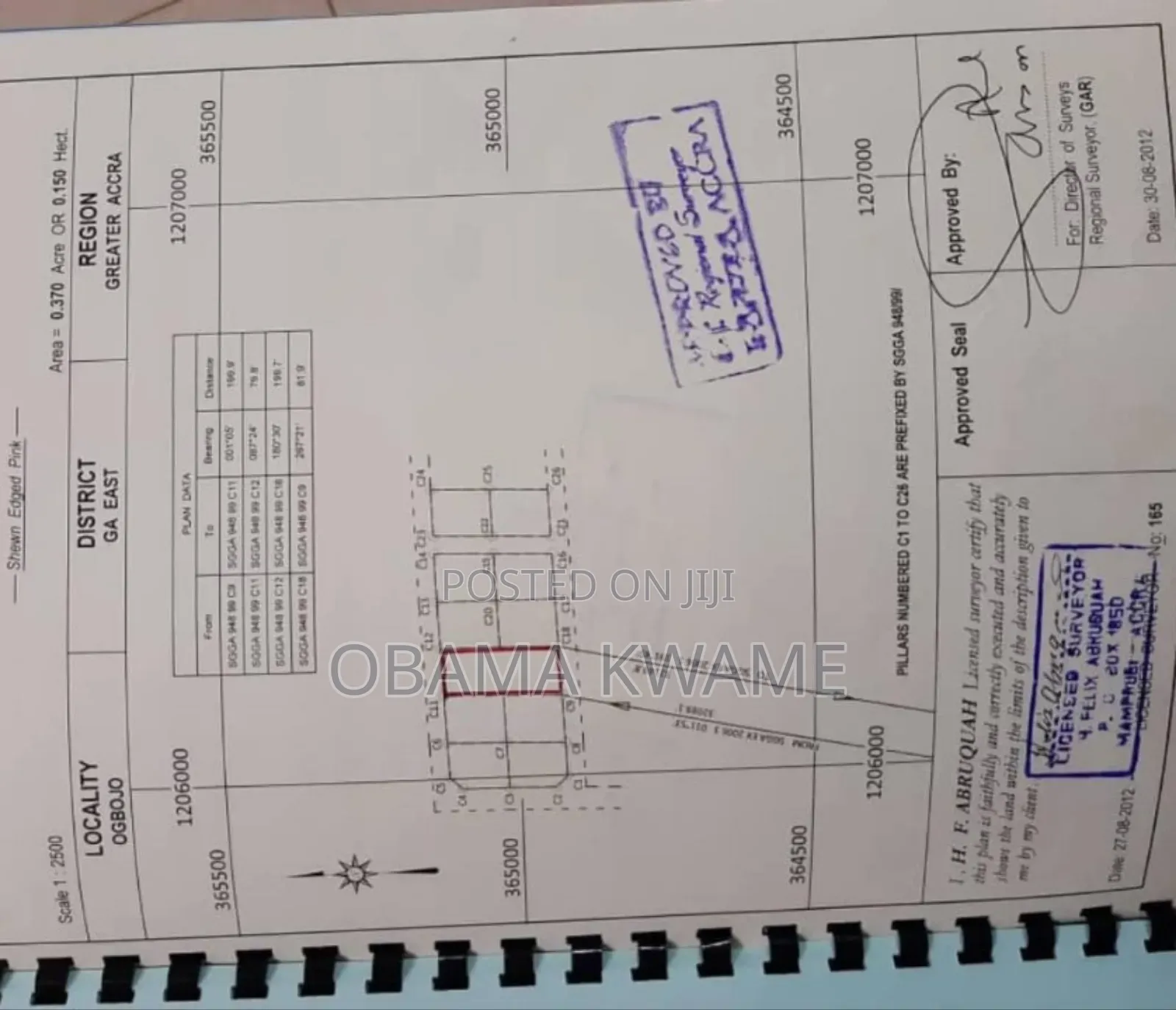 Two Plots of Land for Sale at Madina at the Back of Social Welfare