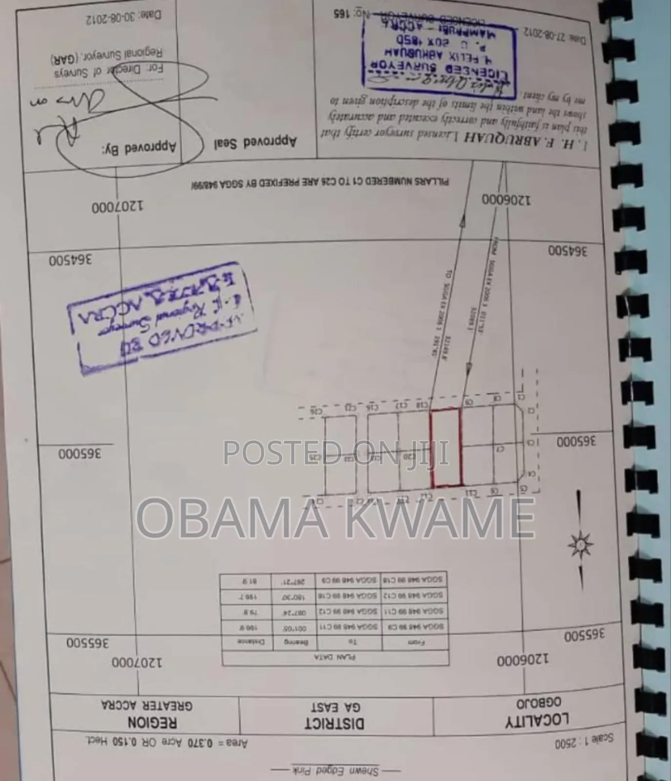 Two Plots of Land for Sale at Madina at the Back of Social Welfare