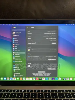 Laptop Apple MacBook Air 8GB Intel Core i5 SSD 128GB