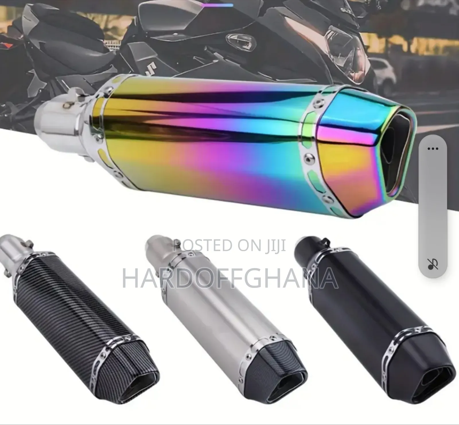 Carbon Fiber Motorcycle Exhaust Pipe