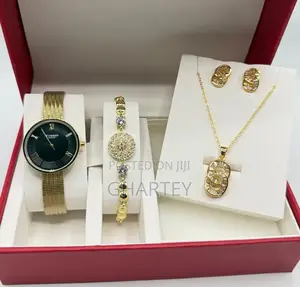 Gold Tone Luxury Jewelry Gift Set - Timeless Elegance