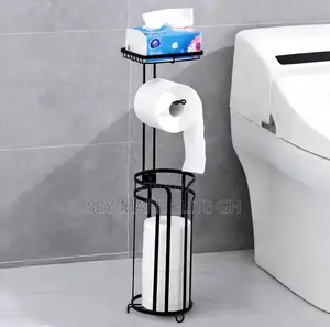 T -Roll /Tissue Holder With Top Shelf