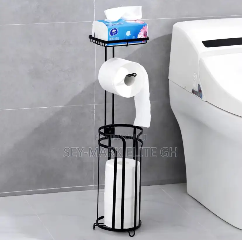 T -Roll /Tissue Holder With Top Shelf