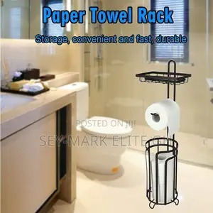 T -Roll /Tissue Holder With Top Shelf