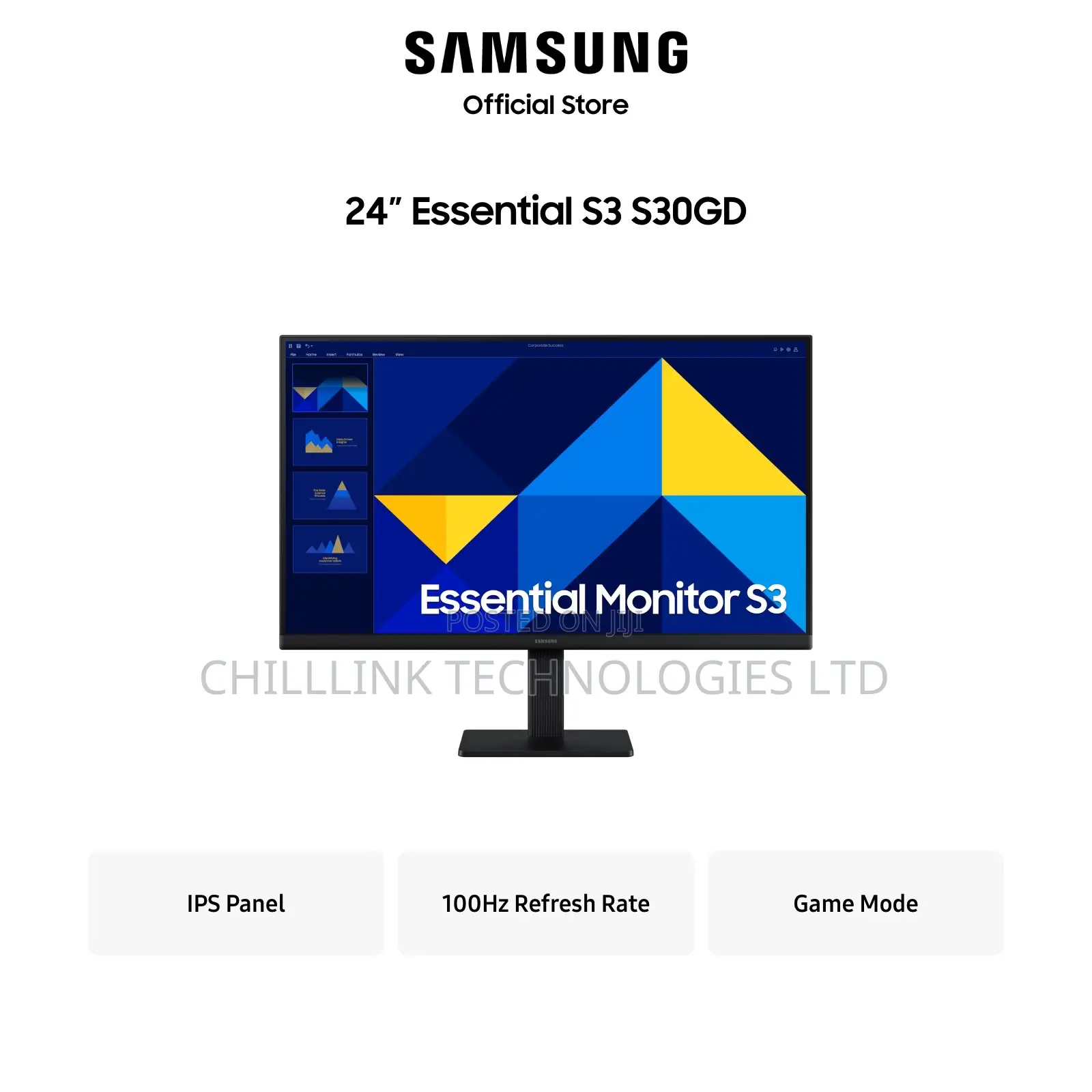 Samsung 24" Essential Monitor S3 S30gd