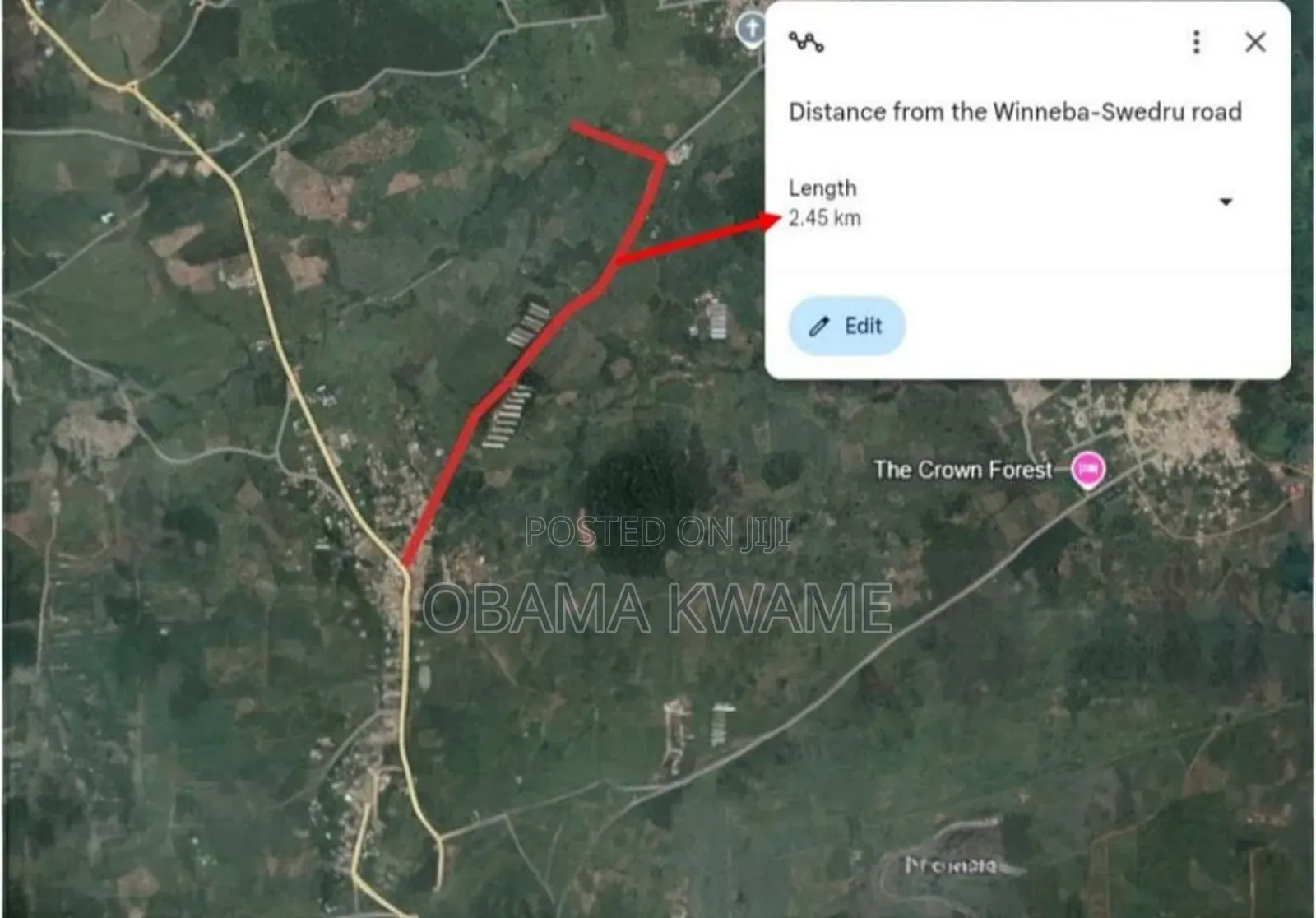 25 Acres of Farm Land for Sale at Gomoa Ayensuadze