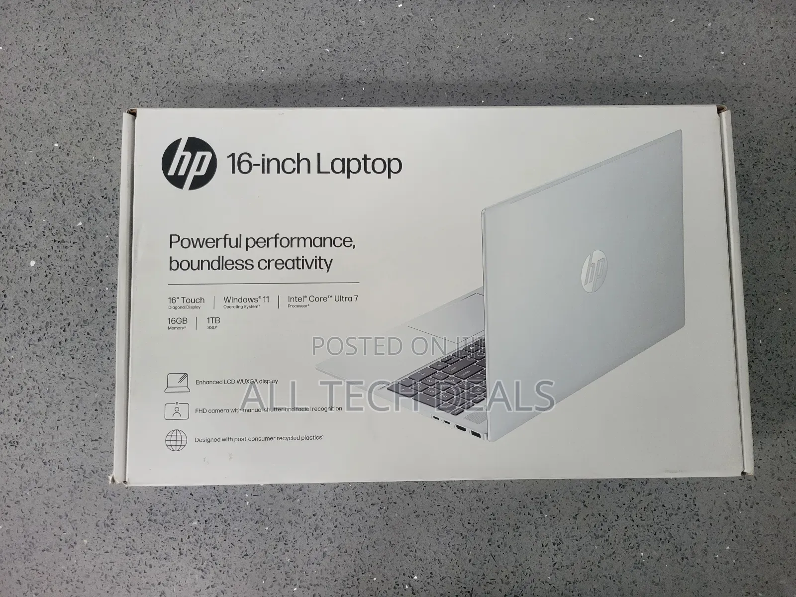 New Laptop HP OmniBook 5 16" 16GB Intel Core Ultra 7 SSD 1T