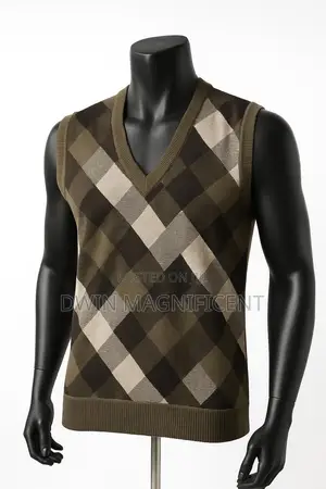 Men's Argyle v-Neck Sweater Vest