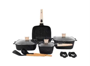 MGC 11pcs Modern Die Casting Aluminum Ceramic Non-Stick Cookware Set
